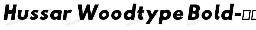 Hussar Woodtype Bold字体转换